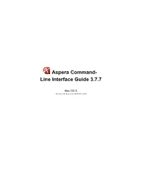 Aspera CLI User Guide