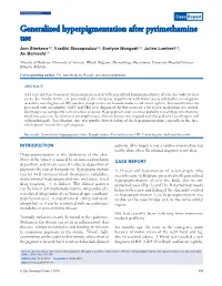 Generalized Hyperpigmentation After Pyrimethamine Use