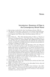Introduction: Questions of Class in the Contemporary British Novel