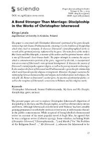 Discipleship in the Works of Christopher Isherwood
