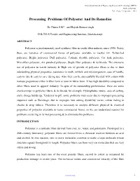 Processing Problems of Polyester and Its Remedies
