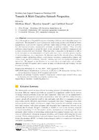 Towards a Multi-Discipline Network Perspective