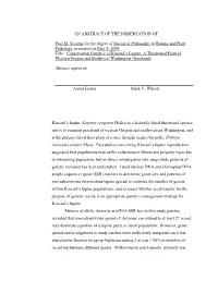 AN ABSTRACT of the DISSERTATION of Paul M
