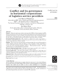 Conflict and Its Governance in Horizontal