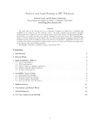 Failover and Load Sharing in SIP Telephony