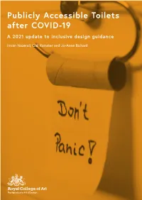 Publicly Accessible Toilets After COVID-19 a 2021 Update to Inclusive Design Guidance