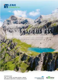 Summer Experiences Discover More in Summer 2020