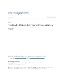 The Kindred Client - Interview with Susan Rutberg Jorge Aquino the Recorder