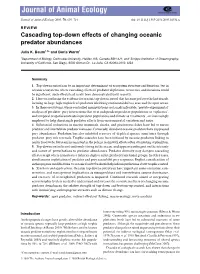 Cascading Top-Down Effects of Changing Oceanic Predator Abundances