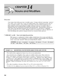 CHAPTER Nouns and Modifiers