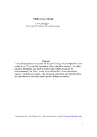 Phyllotaxis: a Model