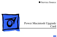 Power Macintosh Upgrade Card