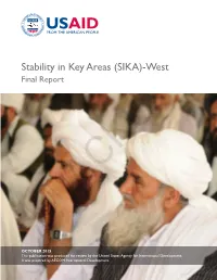 (SIKA)-West Final Report