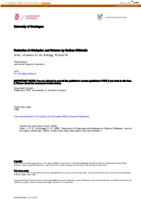 University of Groningen Reduction of Aldehydes and Ketones by Sodium Dithionite Vries, Johannes G. De