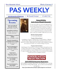 Upcoming Events