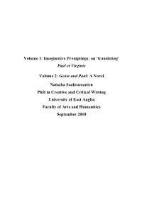 Volume 1: Imaginative Promptings: on 'Translating'