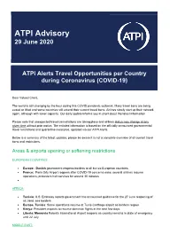 ATPI Advisory