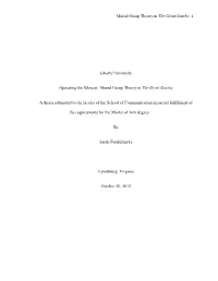 Operating the Silencer: Muted Group Theory in the Great Gatsby
