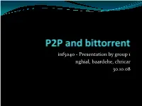 P2P and Bittorrent