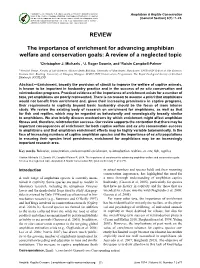 REVIEW the Importance of Enrichment for Advancing