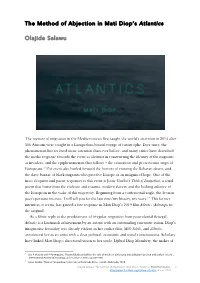 The Method of Abjection in Mati Diop's Atlantics Olajide Salawu