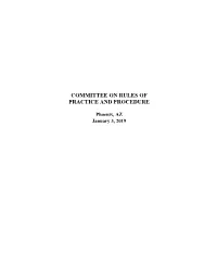Committee on Rules of Practice and Procedure
