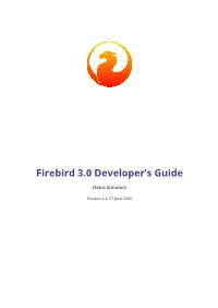 Firebird 3.0 Developer's Guide