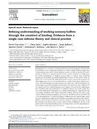 Refining Understanding of Working Memory Buffers Through the Construct of Binding