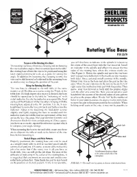 Rotating Vise Base P/N 3570