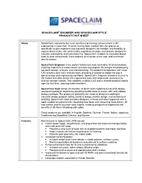 Spaceclaim® Engineer and Spaceclaim Style Product Fact Sheet