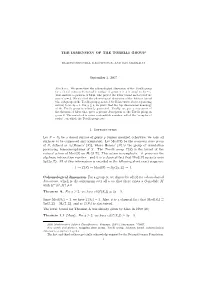 THE DIMENSION of the TORELLI GROUP September 3, 2007 1