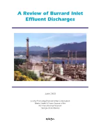 A Review of Burrard Inlet Effluent Discharges