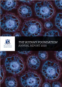 Annual Report 2020 Botany Foundation
