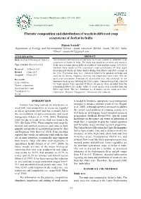 Floristic Composition and Distribution of Weeds in Different Crop Ecosystems of Jorhat in India
