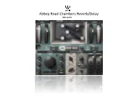 Abbey Road Chambers User Guide