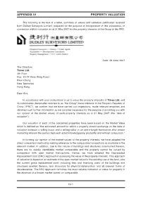 Appendix Iv Property Valuation