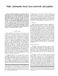 Automatic Local Area Network Encryption