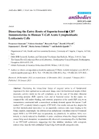 CD7 Immunotoxins in Human T-Cell Acute Lymphoblastic Leukaemia Cells