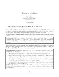 Descent of Morphisms