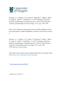 European Consensus Statement on Phenotypes of Pustular Psoriasis
