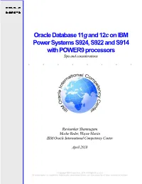 IBM Power9oracle11g12c April 10 2018 Final.Pdf