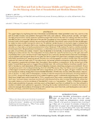 Putrid Meat and Fish in the Eurasian Middle and Upper Paleolithic: Are We Missing a Key Part of Neanderthal and Modern Human Diet?