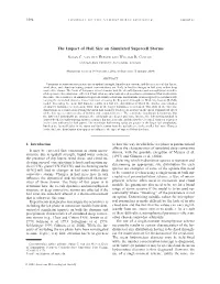 The Impact of Hail Size on Simulated Supercell Storms