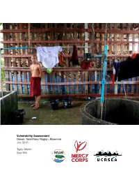 Vulnerability Assessment: Dawei, Tanintharyi Region, Myanmar By