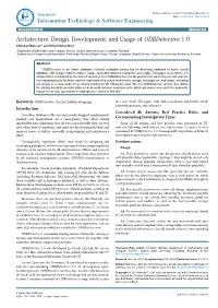 Architecture, Design, Development, and Usage of Odbdetective