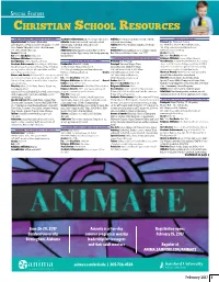 Christian School Resources
