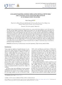 Collapse Warning System Using Lstm Neural Networks for Construction Disaster Prevention in Extreme Wind Weather