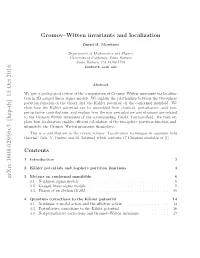 Gromov-Witten Invariants and Localization