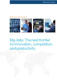The Next Frontier for Innovation, Competition, and Productivity
