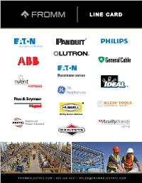 Fromm Line Card